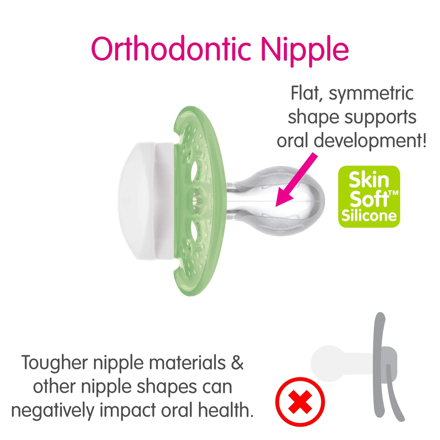 Mam Original Day & Night Baby Pacifier, Nipple Shape Helps Promote Healthy Oral Development, Glows In The Dark, 3 Pack, 16+ Mont
