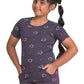 AV2 Girls Cotton Printed Night Suit Shorts Set Grey 1011 Years 6638