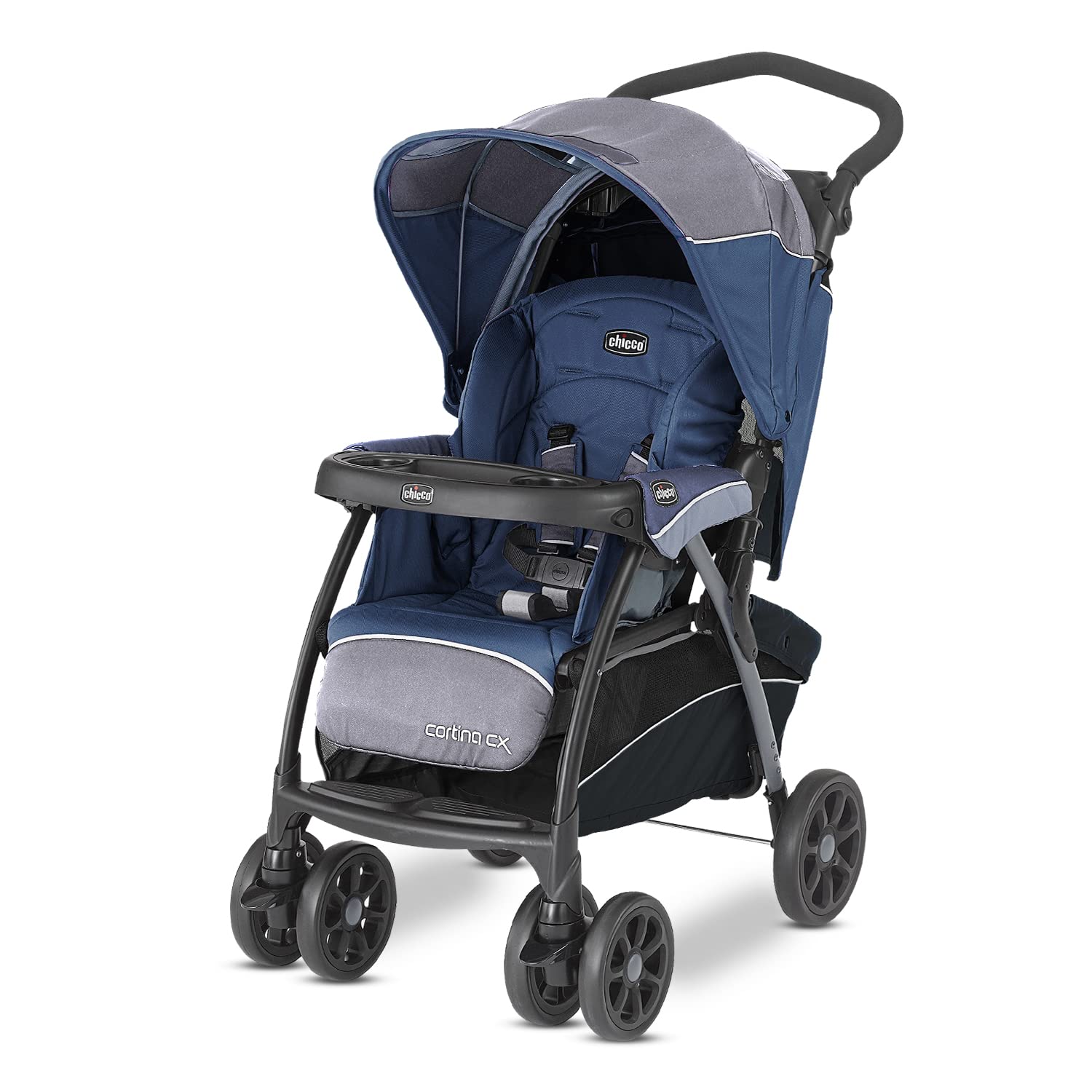 Chicco Cortina Cx Stroller, Pram For 05 Years New Born / Baby / Toddler / Kid (Boy,Girl), 8 Reclining Positions With CradleEff