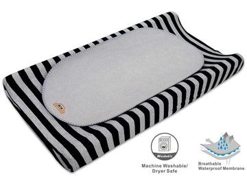Bluesnail Waterproof Changing Pad Liners 3 Count (14'X26.5', Gray) Bassinet Pad Liner