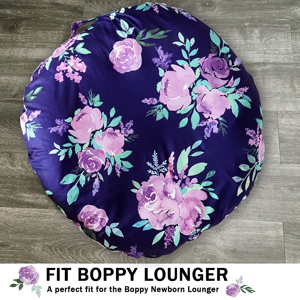 Tanofar Flower Newborn Lounger Cover, Lounger Cover Purple, Lounger Cover Girl, Reusable Lounger Removable Slipcover For Newborn