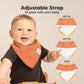 8-Pack Organic Baby Bandana Bibs For Girls - Super Absorbent Triangle Baby Bibs For Drooling And Teething Infant, 100% Cotton Ex
