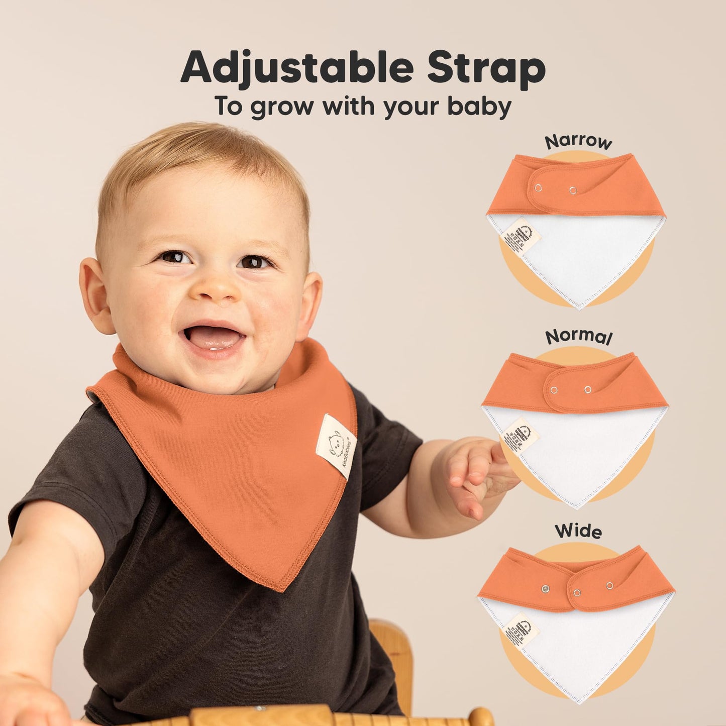 8-Pack Organic Baby Bandana Bibs For Girls - Super Absorbent Triangle Baby Bibs For Drooling And Teething Infant, 100% Cotton Ex