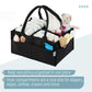 Mr. Pen Baby Diaper Caddy - Black Car Diaper Organizer, Portable Baby Caddy For Nursery & Changing Table