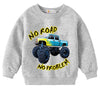 Toddler Boys Sweatshirts Little Kids Dinosaur Monster Truck Excavator Pullover Baby Christmas Clothes Valentine'S T-Shirt 3T