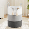 Artfeel Laundry Basket,Woven Cotton Rope Laundry Hamper,40L For Decorative Storage Of Dirty Clothes,Toys And Blankets In Bathroo