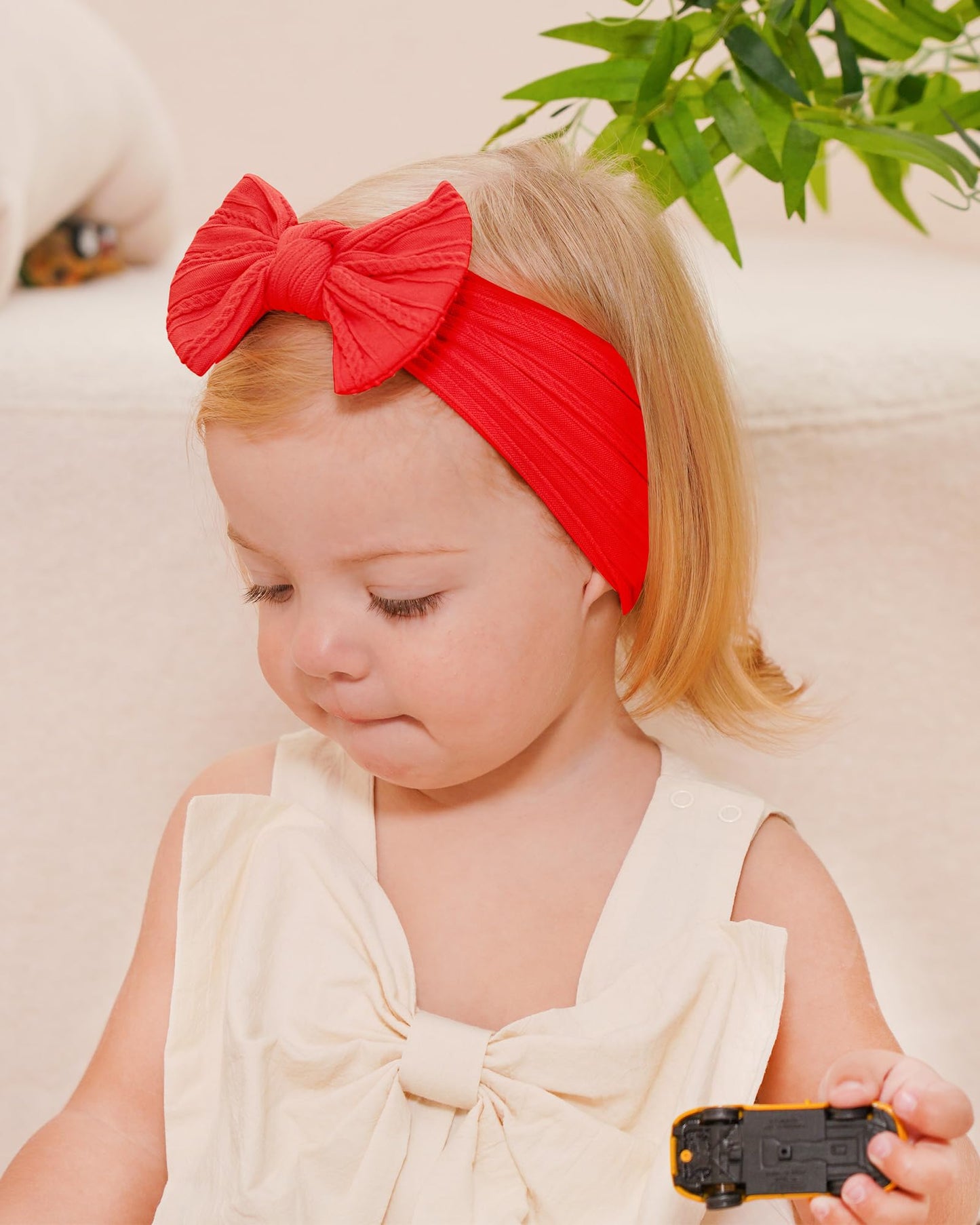 Jollybows Baby Girl Headband Bows Nylon Head Wraps Newborn Hairbands Infant Toddler Hair Bow (4- Red Green White- Merry Christma