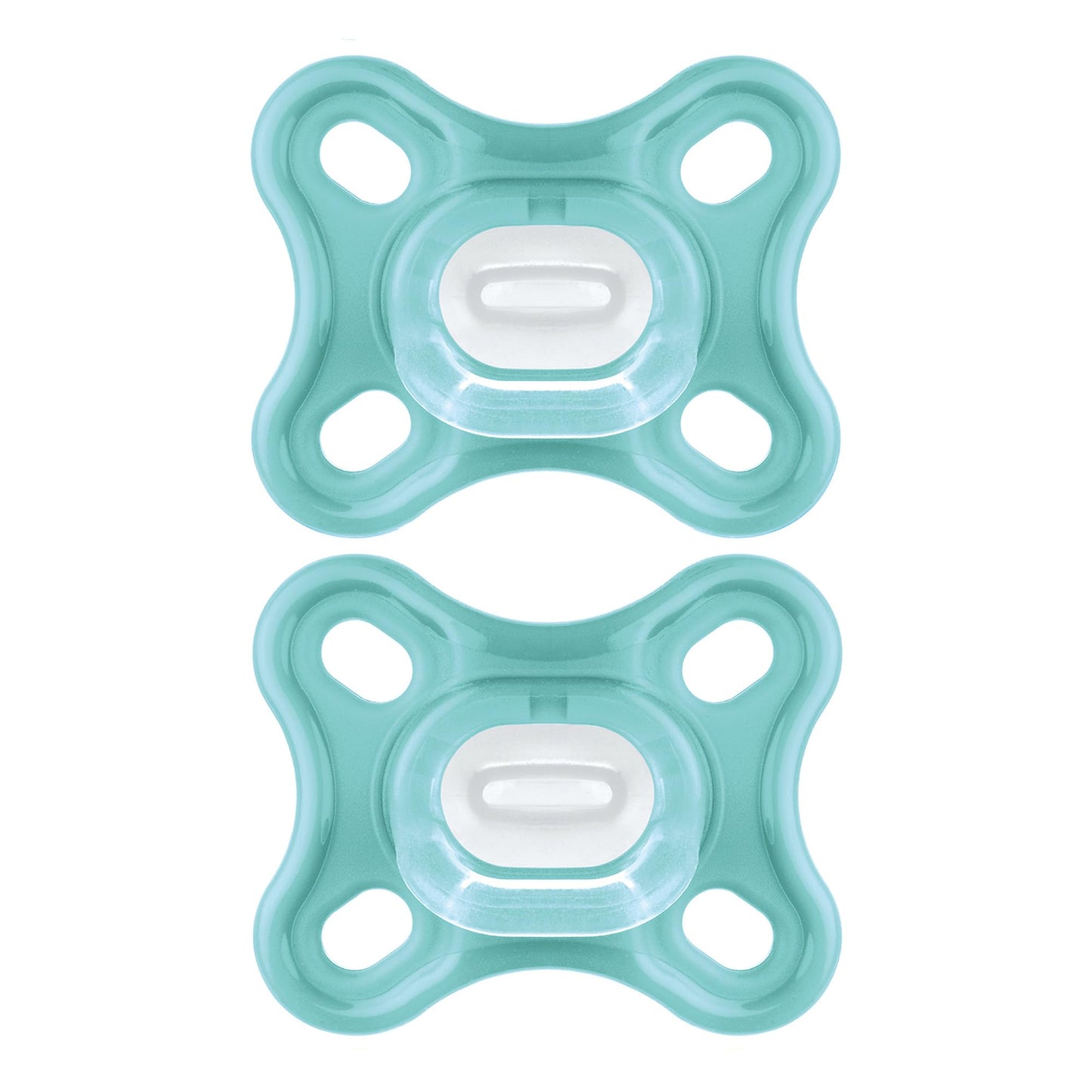 Mam Comfort Baby Pacifier, 100% Lightweight Silicone, Sterilizer Case, Unisex, 0-3 Months (Pack Of 2)