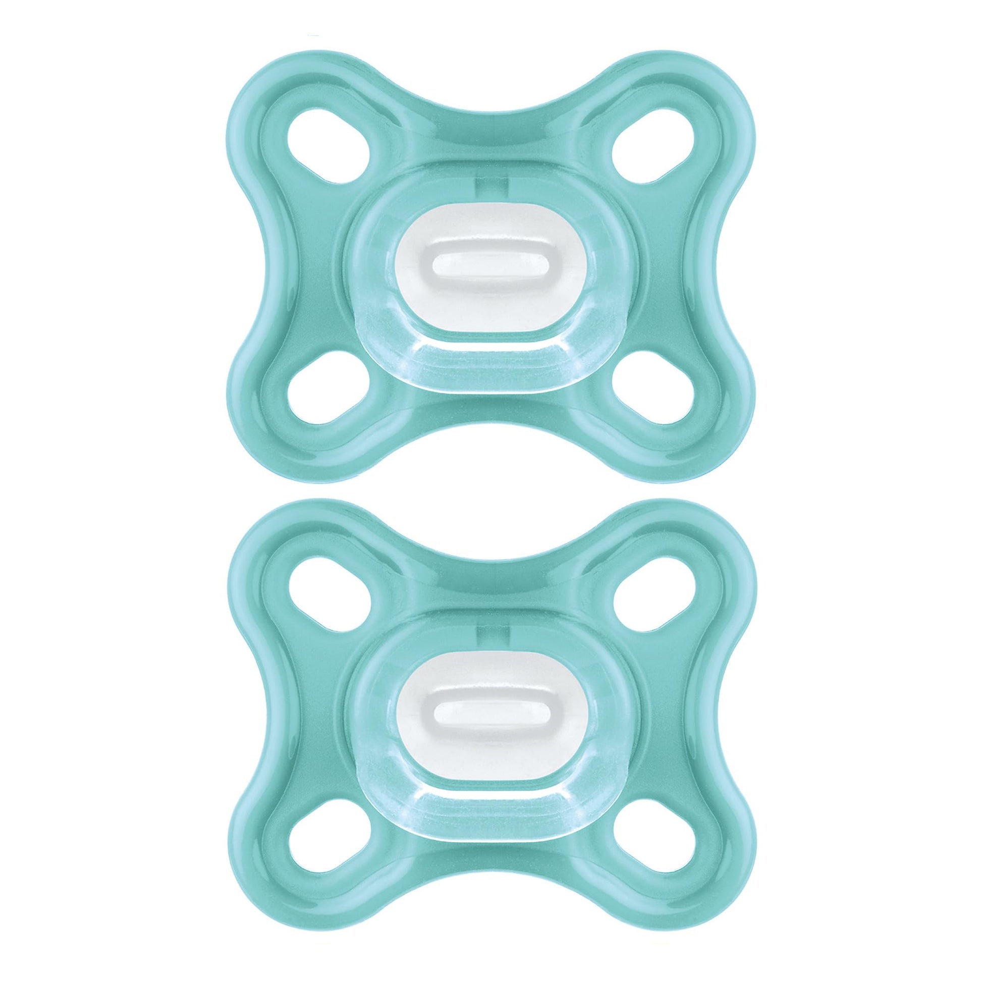 Mam Comfort Baby Pacifier, 100% Lightweight Silicone, Sterilizer Case, Unisex, 0-3 Months (Pack Of 2)