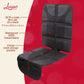 Lusso Gear Car Seat Protector (Value 2 Pack) - Thick Padding - Waterproof - Child Car Seat Protector With 2 Mesh Storage Pockets