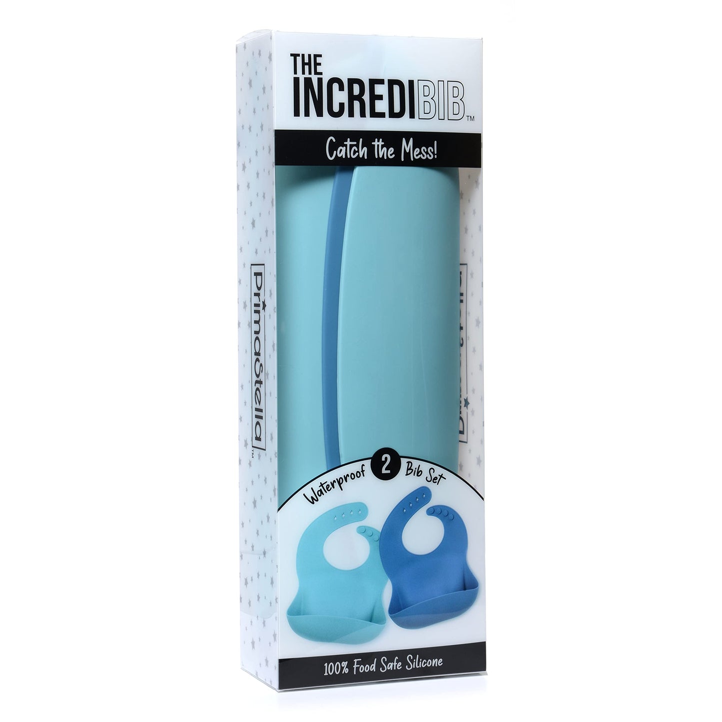 Primastella Silicone Baby Bibs - Soft Adjustable Waterproof Bib Set Of 2 For Babies & Toddlers | Bpa Free