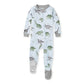 Burt'S Bees Baby Baby Boys Pajamas, Zipfront Nonslip Footed Pjs, Organic Cotton Baby And Toddler Sleepers, Happy Herbivores, 18