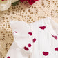 Valentines Day Outfit Toddler Baby Outfit Girl Shirt Clothing Infant 3 Piece Valentines Day Gift For Girls Set Spring Pant+Top R