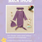 Morygooder Newborn Cotton Nightgowns Neutral Baby Knotted Sleeper Baby Coming Home Outfit (Purple, 0-6 Months)