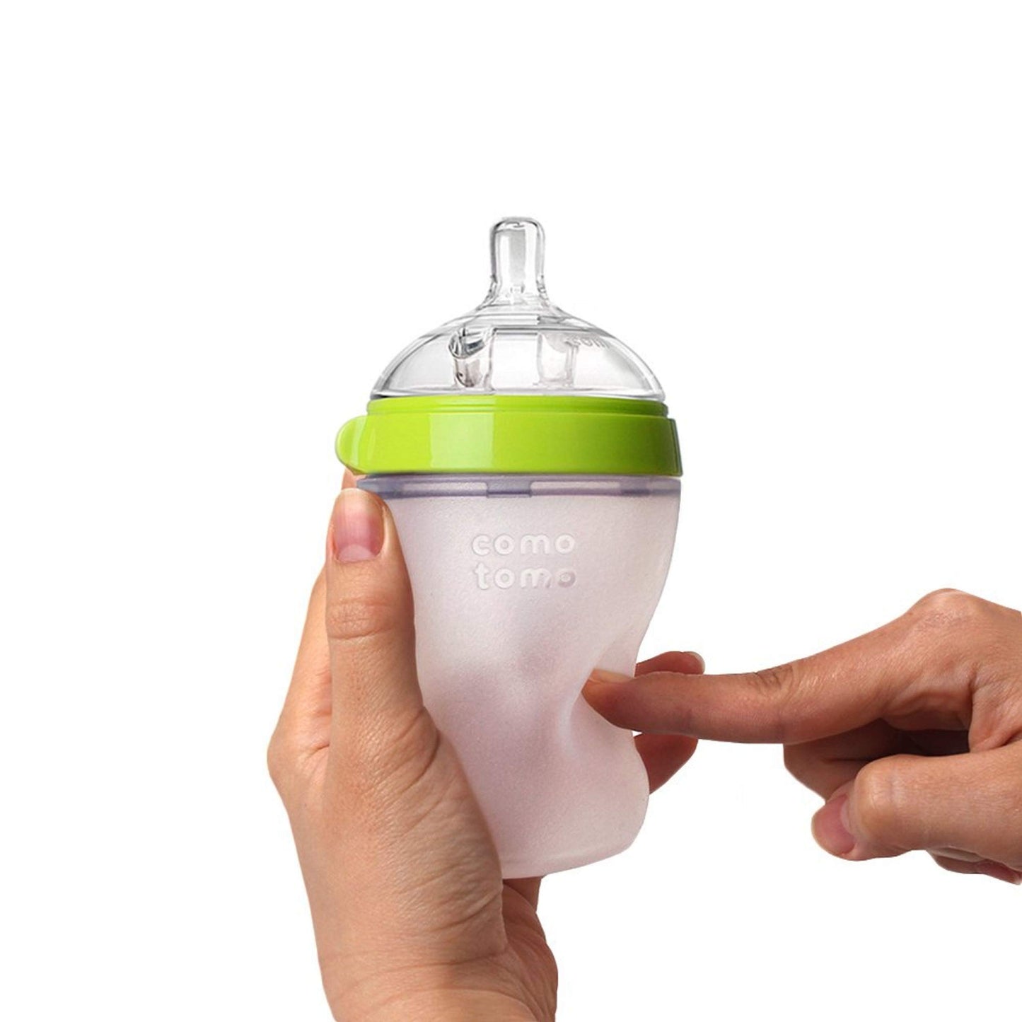 Comotomo Natural Feel 8Oz. Bottle 6 Pack - Green