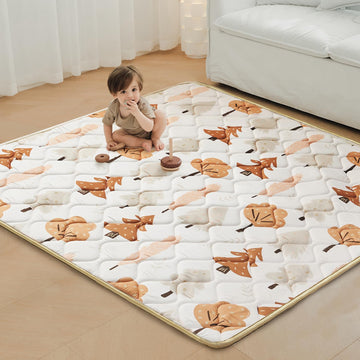 Bg-Babygo Baby Play Mats For Floor, 50X50 Playpen Mat, Thicken Cushioning Padding Foam Playmats For Baby, Toddlers Infants, Non-