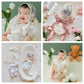 Lace Hat Infant Baby Girl Bonnet Bow Eyelet Lace Cotton Hat, Newborn Girl Cap Summer Hat Toddler Bucket Sun Hat, Ivory Sun Prote