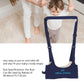 Baby Walking Harness, Adjustable Comfortable Breathable Anti Lost Baby Girl Walker For Infant Child Activity(Navy Blue)