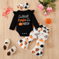 Birthday Shark Infant Girl My 1St Halloween Outfit Cutest Pumpkin In The Patch Baby Girl Clothes (Black,6-12 Months)