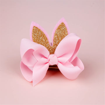 Ddnfo Easter Bunny Headband Bunny Ears Easter Headbands Baby Girls Flower Crown Spring Bunny Headbands Hair Accessories(F80) (B)