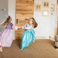 Little Adventures Ice Princess Dress Up Costume For Girls (Medium 3-5) - Machine Washable Child Pretend Play And Party Dress Wit