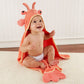 Baby Aspen Baby Boys Lobster Laughs (Updated Gift Packaging) Hooded Towel, Orange, 1 Count Us