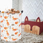Tibaolover Foxes Kids Laundry Basket Baby Hamper Foxes Toy Storage Bin For Boys Room Decor Baby Nursery Hamper Gift Baskets For