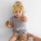 Song Qing Baby Infant Girls Hair Band Sequined Bow Headband Turban Knot Hair Headwear