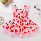 Imekis Toddler Valentines Day Outfit Girl: Baby Valentines Day Dress Infant Princess Dresses Kids Cupid Photoshoot Tulle Heart D