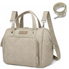 FHELAD Mini Diaper Bag Backpack, Lightweight Small Diaper Bag with Zipper & Shoulder Strap, Compact Diaper Tote for Short Trips,