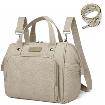 FHELAD Mini Diaper Bag Backpack, Lightweight Small Diaper Bag with Zipper & Shoulder Strap, Compact Diaper Tote for Short Trips,