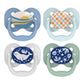 Dr. Brown'S Advantage Glow-In-The-Dark Baby Pacifier, Fully Symmetrical Soother With Soft Silicone Bulb, 0-6M, Bpa Free, Blue Su