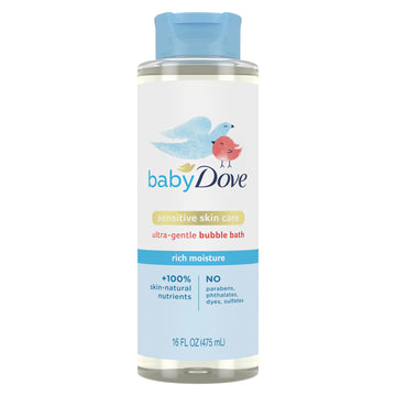 Baby Dove Bubble Bath Rich Moisture For Nourished Skin And Bath Time Fun Sensitive Skin Care With Skin-Natural Nutrients 16 Oz
