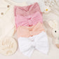 C  Llot 6 Pcs Super Stretchy Soft Handmade Headbands With Double Bows Head Wrap Nylon Hair Accessories For Newborn Baby Girls In