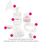 Spectra - Premium Breast Milk Pump Accessory Kit With Baby Bottles - Medium 24Mm - Breast Pump Accessories