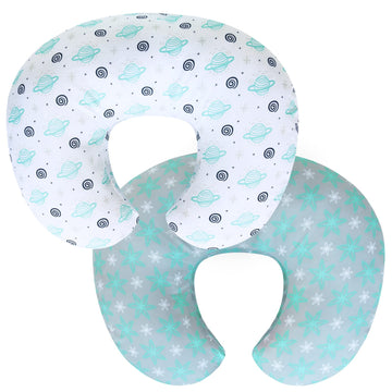 Biloban Nursing Pillow Cover 2 Pack For Breastfeeding Pillow, Ultra Soft And Cozy Nursing Slipcovers, Snug Fits Boppy Pillow, Pe