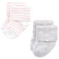 Hudson Baby Unisex Baby Cotton Rich Newborn And Terry Socks, Pink Gray Elephant, 0-6 Months