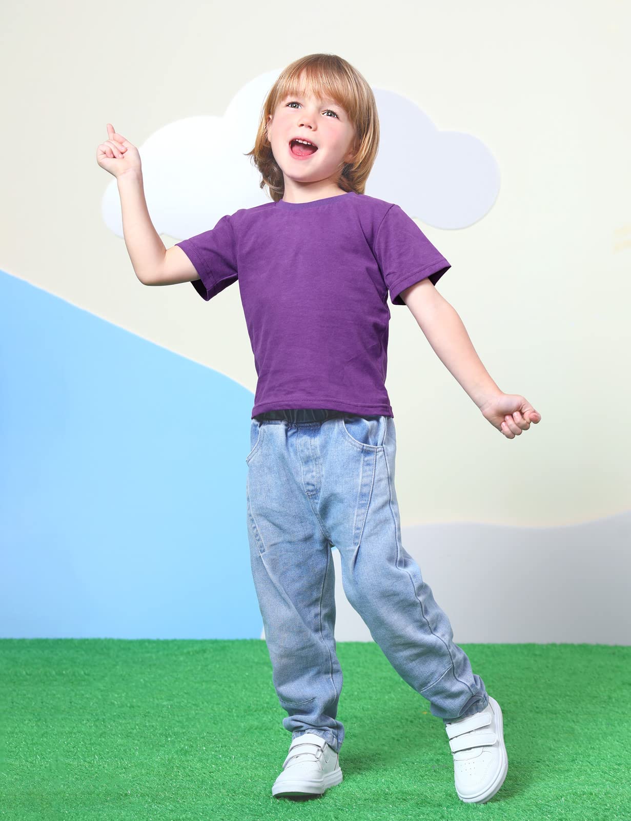 Cosland Baby Boy Shirt Infant Plain Tshirts 18 Months, Purple