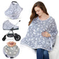 Baby Nursing Cover & Nursing Poncho - Multi Use Cover For Baby Car Seat Canopy, Shopping Cart Cover, Stroller Cover, 360       F