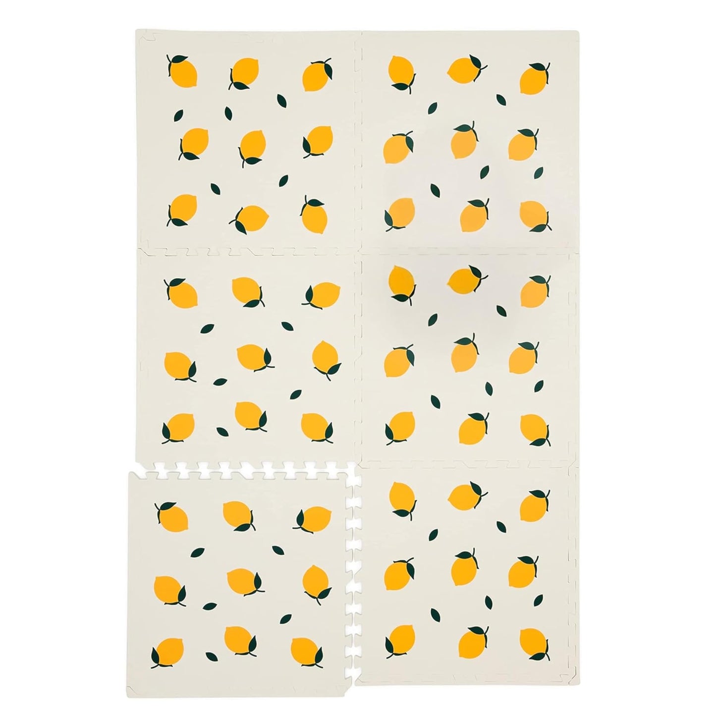 CHILDLIKE BEHAVIOR XL Baby Play Mat - 72 x 48 Inches Puzzle Play Mat with 6 Foam Floor Tiles - Interlocking Puzzle Mat for Toddl