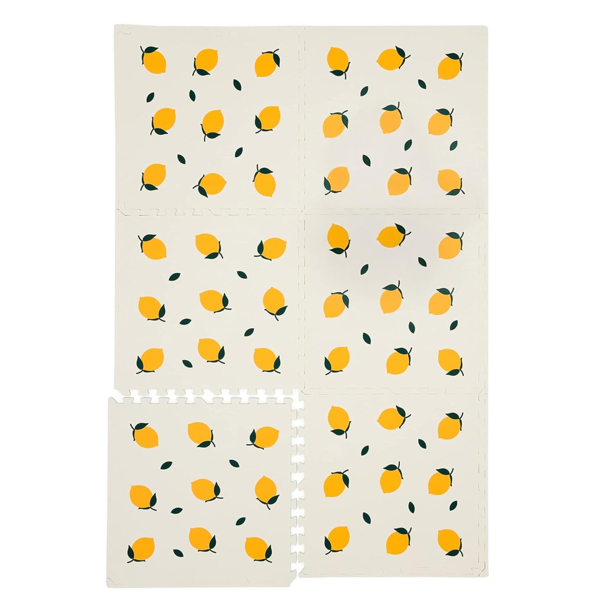 CHILDLIKE BEHAVIOR XL Baby Play Mat - 72 x 48 Inches Puzzle Play Mat with 6 Foam Floor Tiles - Interlocking Puzzle Mat for Toddl