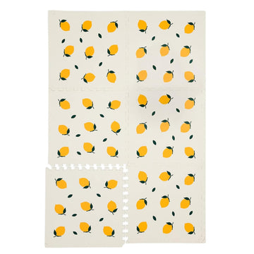 CHILDLIKE BEHAVIOR XL Baby Play Mat - 72 x 48 Inches Puzzle Play Mat with 6 Foam Floor Tiles - Interlocking Puzzle Mat for Toddl