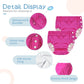 Durio Swim Diapers For Toddlers Reusable Swim Diapers Washable Swimming Diapers Toddler Swim Diaper White Rose 2-3T