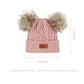 Century Star Baby Girl Hats Winter Cute Baby Beanies For Girls Boys Knit Baby Hats Warm Infant Toddler Hat Pom Pom Caps 1Pc Dark