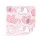 Hudson Baby Unisex Baby Flannel Cotton Washcloths 12-Pack, Girl New Elephant, One Size