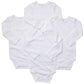 Carter'S Unisex-Baby 4-Pack Long Sleeve Bodysuits - White - Newborn