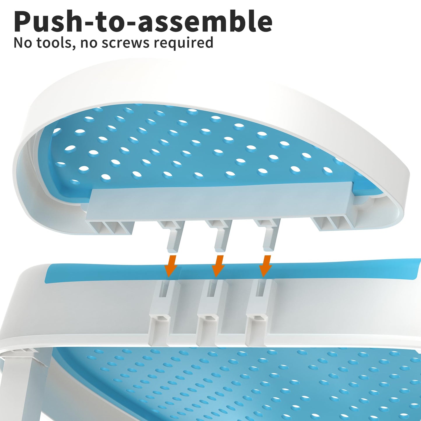 Glotika Baby Bathtub Support For Babies 0-6 Months, Foldable Portable Infant Bathtub, Ergonomic Mesh Baby Bath Tub, Blue