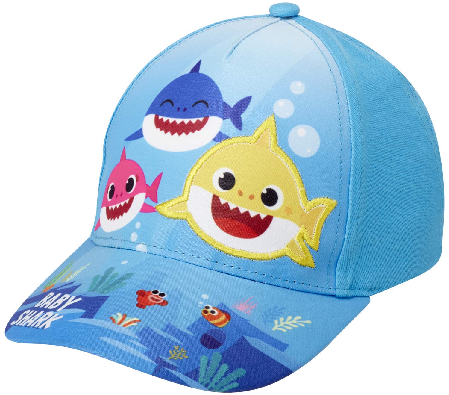 Nickelodeon Toddler Boys Baby Shark Hat  2 Pack Adjustable Baseball Cap, Size 2T4T, Baby Shark