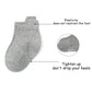 Qiyiendian 6 Pairs Non Slip Cozy Warm Ankle/Low Cut Socks With Grips For Baby Infant Toddler Kids Boys Girls(5-E Grey,6-12 Month