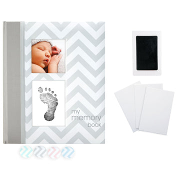 Pearhead Baby Memory Book, First 5 Years Baby Milestone Book, Pregnancy Journal, Newborn Baby Girl Or Baby Boy Keepsake, With Cl